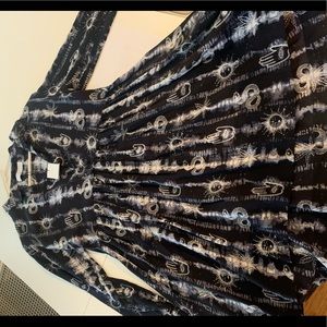 Sandro silk shirt dress